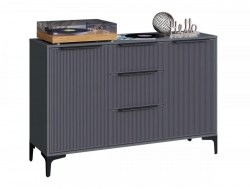 Комод МС Кимберли Графит/Графит Софт