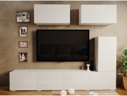 Гостиная модульная Лия 3 Белый/Белый Глянец