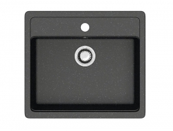 Мойка врезная Карельский камень модель 9 Черный