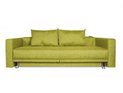 Диван зеленый с подлокотниками Некст oliva