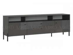 Тумба ТВ (металл) Оливия Графит Глянец, Графит