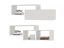 Полка Хелен ПЛ 01 Белый шагрень