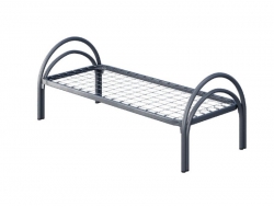 Кровать металлическая одноярусная Полукруглая D32/D32 1900*900 мм