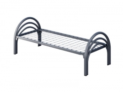 Кровать металлическая одноярусная Полукруглая D51/D38/D32 1900*700 мм