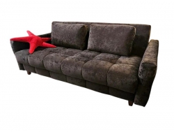 Диван Престиж-18 ткань Dora-03 темно-коричневый