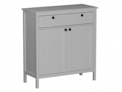 Тумба высокая широкая Фрея Белый