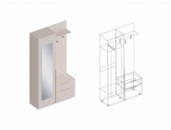 Прихожая Тефия с пеналом левая