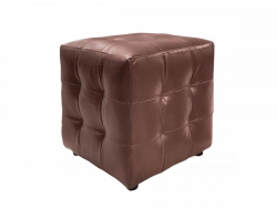 Пуф коричневый кожзам Braun
