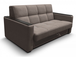 Диван Рэй 1600х2000 Клетка с прямыми подлокотниками с МДФ вивальди 8