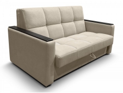 Диван Рэй 1400х2000 Клетка с прямыми подлокотниками с МДФ вивальди 3