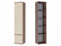 Шкаф бельевой Ника ШБ500 Ясень Шимо темный-светлый