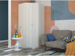 Угловой распашной шкаф Мария Бодега светлая