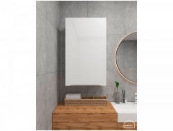 Шкаф навесной для ванной комнаты и туалета MH19 Белый глянец