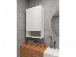 Шкаф навесной для ванной комнаты и туалета MH27 Белый глянец