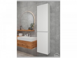 Шкаф пенал навесной для ванной комнаты и туалета MH13 Софт лотос