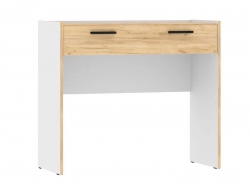 Стол туалетный Оттавия НМ 011.40 Белый Фасадный/Дуб Крафт Золотой