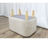 Пуф овальный Lekki велюр Cream