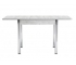Стол раздвижной Прямоугольный ЛДСП Хром молокай серый