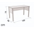 Стол письменный Svogen белый