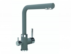 Смеситель Uperwood Quartz UPD-03-03 с каналом для фильтрованной воды серый