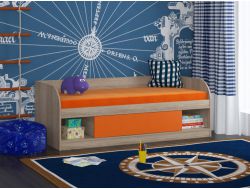 Кровать Соня 4 сонома-оранжевый