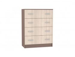 Комод 4 ящика КМ 554-М Басса ясень