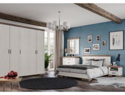 Спальня Марсель со шкафом ясень снежный