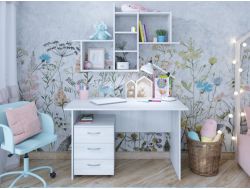 Стол письменный Ученик с тумбой и полкой