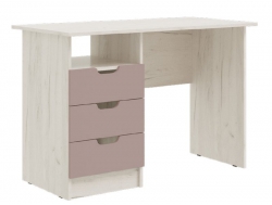 Стол с ящиками Юниор-4 Шарли Pink/Дуб Крафт Белый
