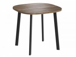 Стол нераздвижной Уго ЛДСП Дуб Галифакс Табак опоры Титан