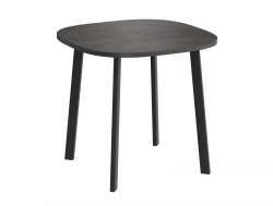 Стол нераздвижной Уго ЛДСП Бетон Чикаго темный опоры Титан