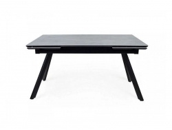 Стол раздвижной Атлант 1200 мрамор серый/черный муар