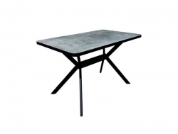 Стол раздвижной Верон-R камень темный/черный
