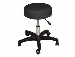 Стул мастера Монро-мини на черном пластмассовом каркасе серый