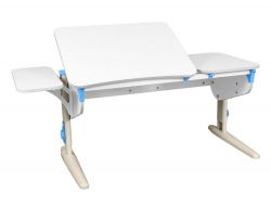 Парта СУТ 45 с боковой полкой белый-ниагара