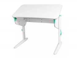 Парта СУТ 46 белый-аквамарин