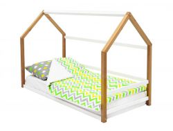Детская кровать-домик Монтессори Svogen дерево-белый