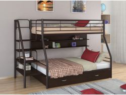 Двухъярусная кровать Толедо 1 ПЯ коричневый-венге