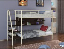 Двухъярусная кровать Толедо П слоновая кость-венге