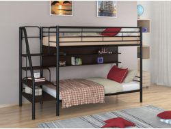 Двухъярусная кровать Толедо П черный-венге