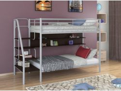 Двухъярусная кровать Толедо П серый-венге