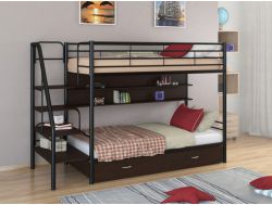 Двухъярусная кровать Толедо ПЯ черный-венге