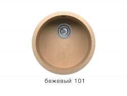 Кухонная мойка Tolero R-104 Бежевый 101
