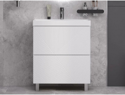 Тумба с раковиной Edge 70 напольный белый