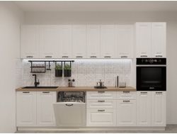 Кухонный гарнитур 21 Белый Вегас 3000 мм