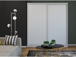 Шкаф-купе Ксения ЛДСП/ЛДСП Белый