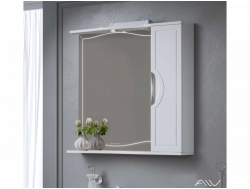 Зеркало-шкаф Monaco 80 белый Правый