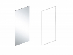 Зеркало Вита универсальное тёмно серый лофт